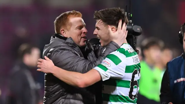 Neil Lennon and Kieran Tierney