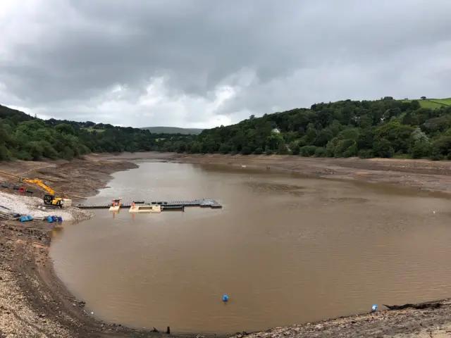 Reservoir being pumped out