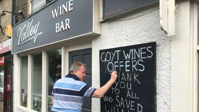 Wine bar in Whaley Bridge