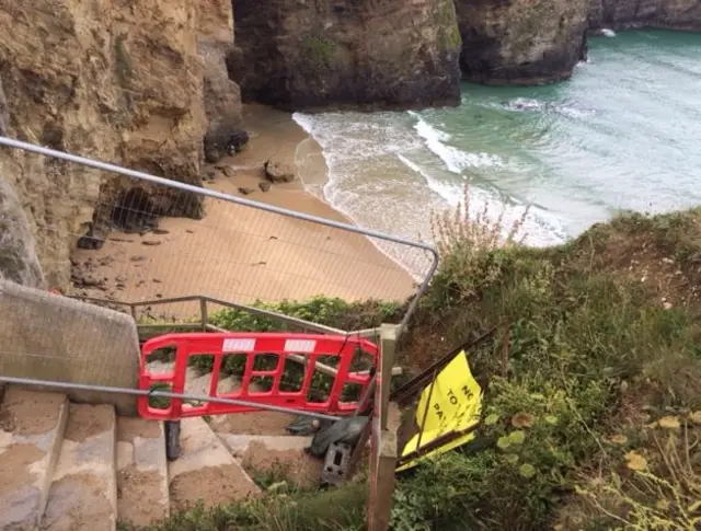 closed beach