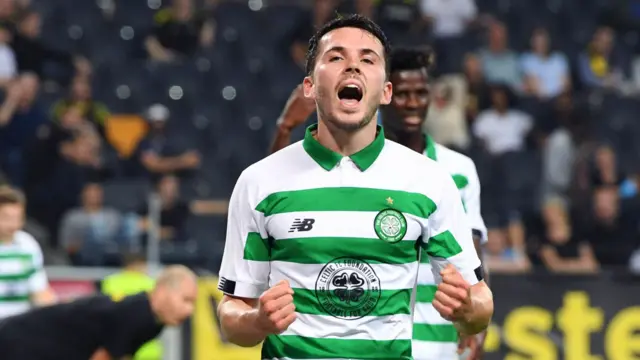 Lewis Morgan scored his first Celtic goal as AIK were swept aside in Sweden