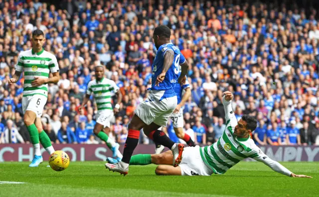 Hatem Elhamed tackles Jermain Defoe