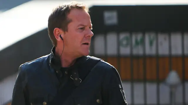 Kiefer Sutherland on the set of '24 : Live Another Day'