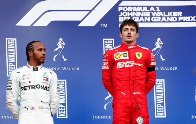 Leclerc and Hamilton