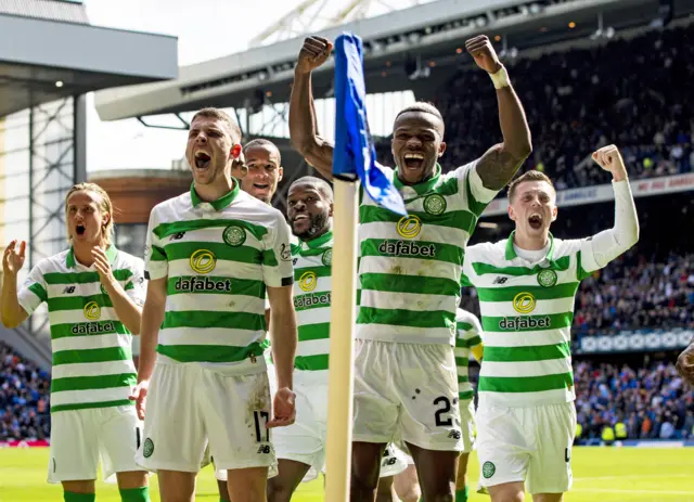 Celtic were 2-0 winners at Ibrox