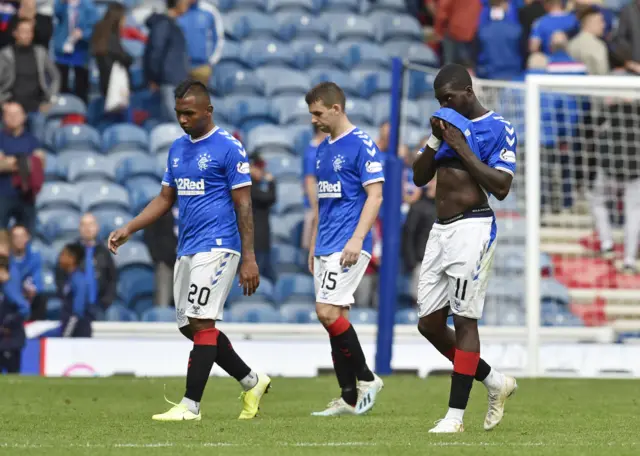 Rangers lost 2-0 at home to Celtic