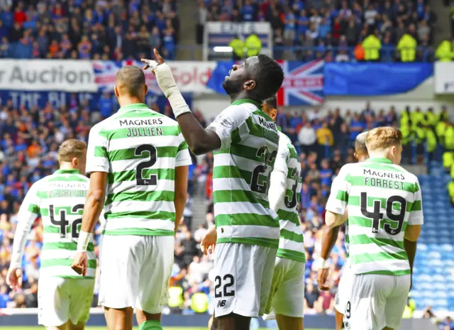 Odsonne Edouard celebrates his breakthrough goal