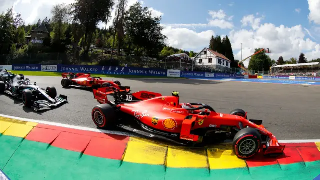 Hamilton, Vettel and Leclerc