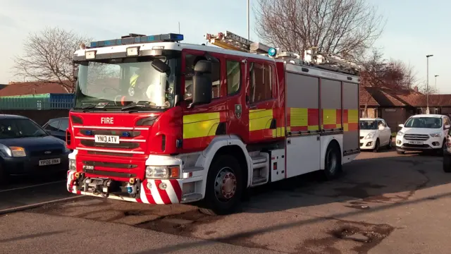 A South Yorkshire Fire engine