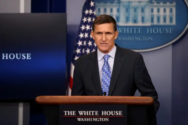 Michael Flynn at the White House