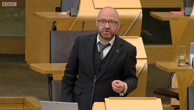 Scottish Greens co-leader Patrick Harvie