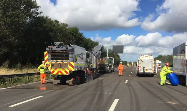 Motorway clean up