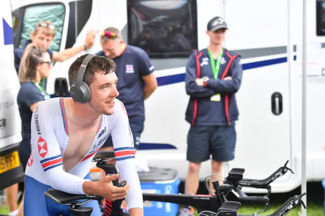 Rhys Britton of Great Britain Cycling Team