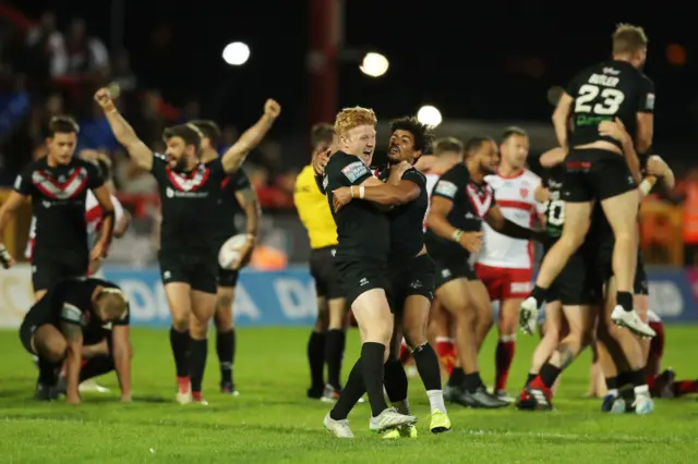 London Broncos celebrate