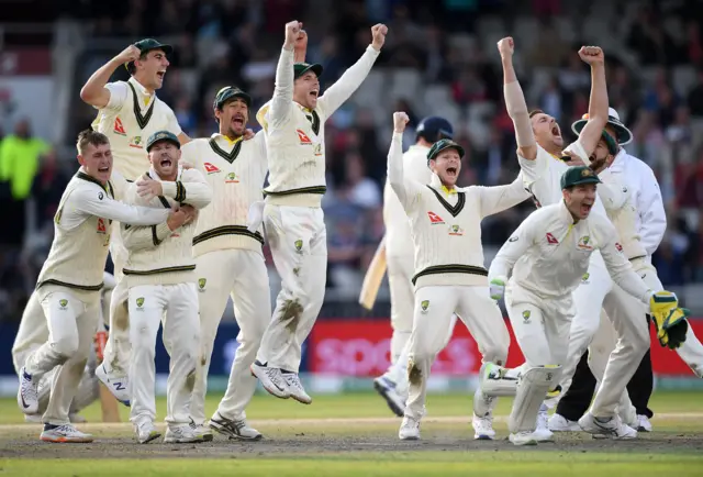 Australia celebrate