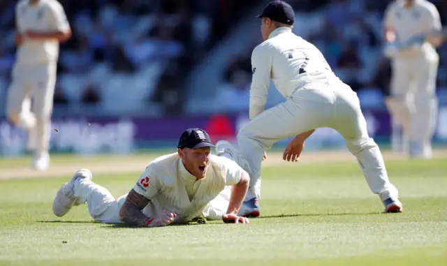 Ben Stokes in action