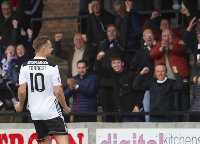 Ayr's Alan Forrest celebrates