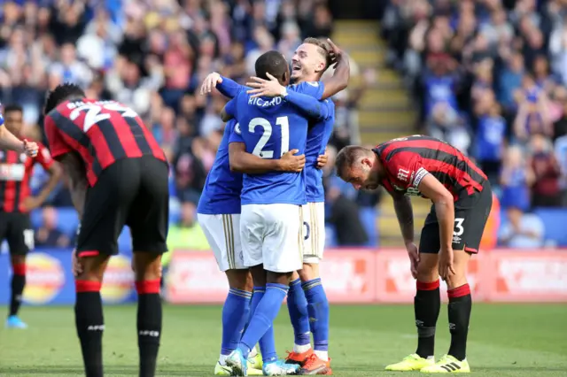 Leicester celebrate