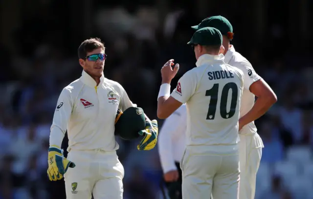 Australia's Tim Paine during the match