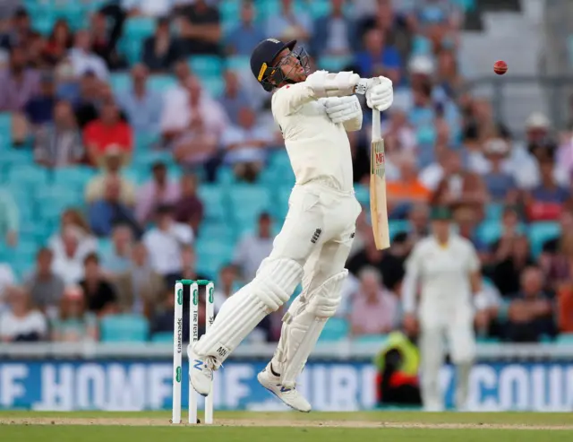 Jack Leach in action