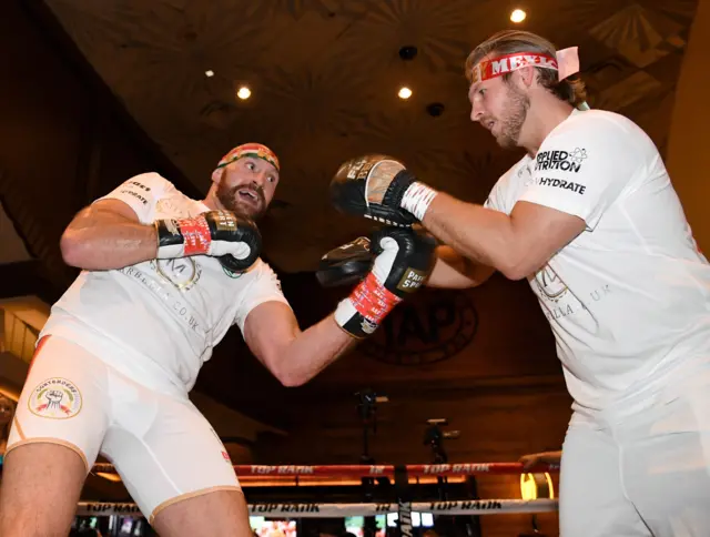 Tyson Fury and trainer Ben Davison