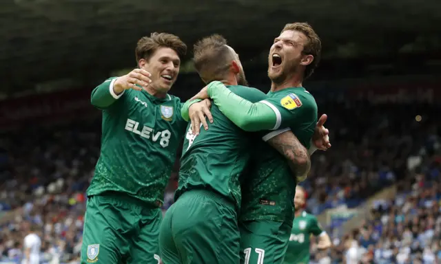 Sam Winnall celebrates