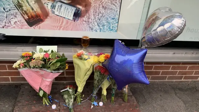 Tributes at scene of attack