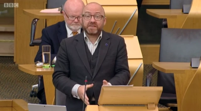 Scottish Green co-leader Patrick Harvie