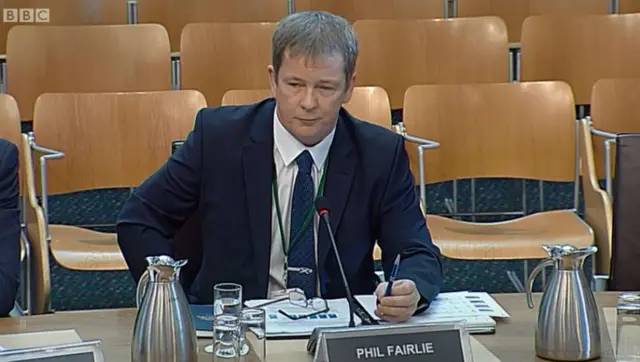 Phil Fairlie from the Prison Officers Association Scotland