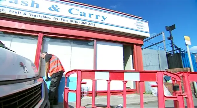 Shop broken into in Leicester