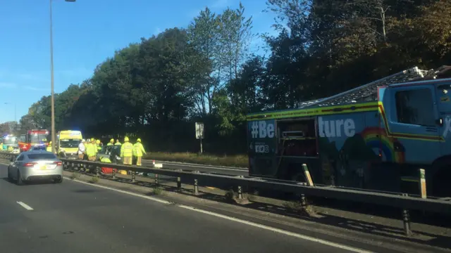 The crash on the A63