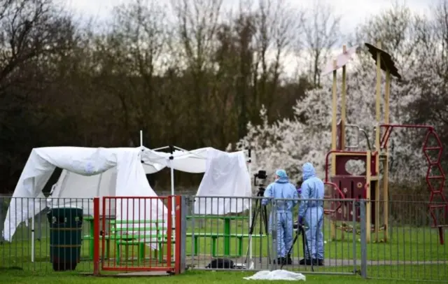 Crime scene at the play park