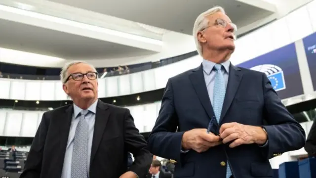 Jean-Claude Juncker and Michel Barnier