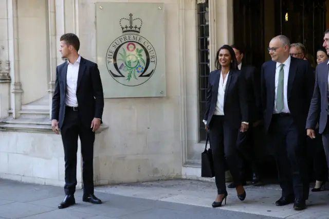 Gina Miller leaves Supreme Court