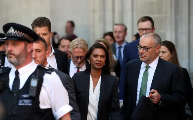 Gina Miller leaves the Supreme Court