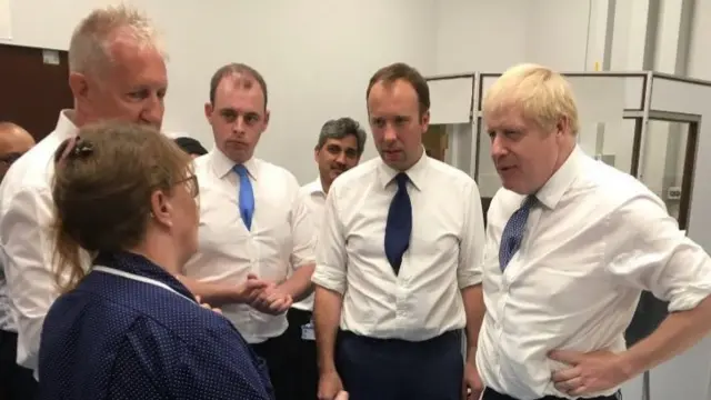 Boris Johnson at Pilgrim Hospital