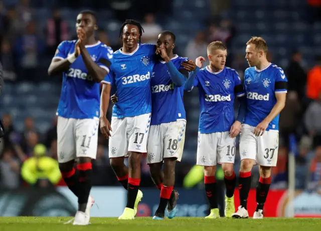 Rangers celebrate