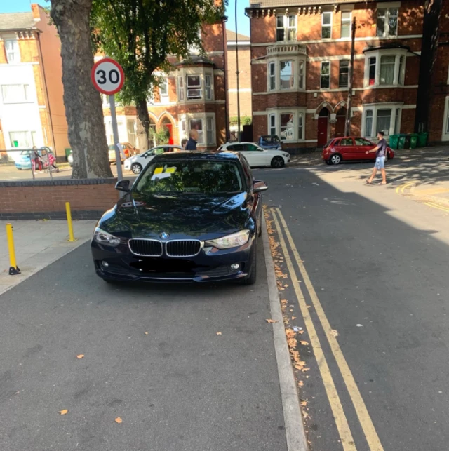 Car on road