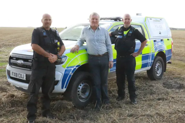 Farmer and police