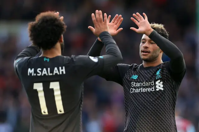 Mo Salah and Alex Oxlade-Chamberlain