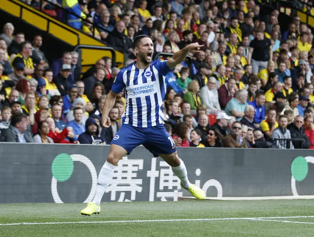 Brighton striker Florin Andone