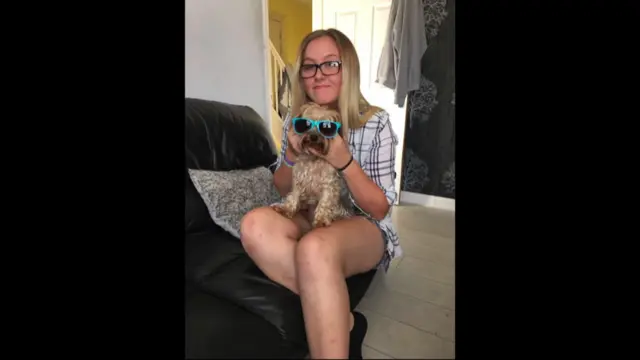 Jodie with her dog