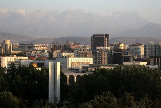 City view of Bishkek in Kyrgyzstan