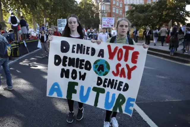 Children in London demonstration