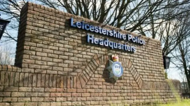 Leicestershire Police HQ sign