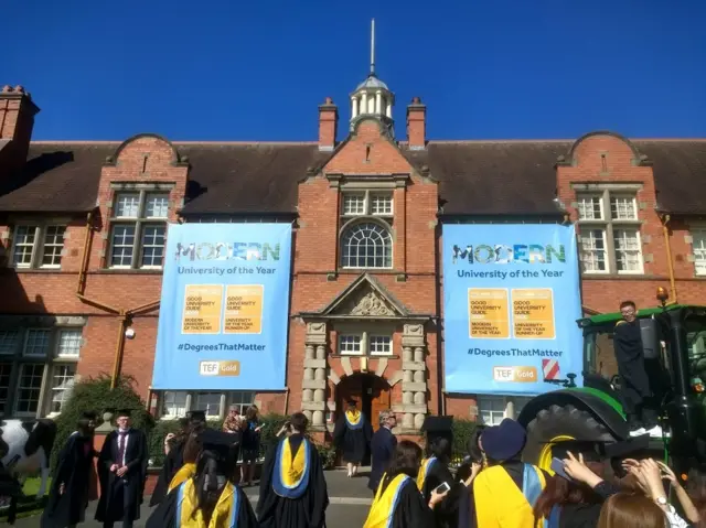 Graduation day at Harper Adams University