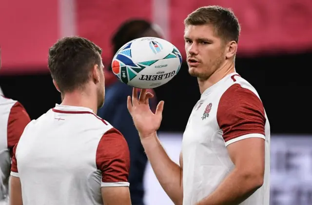 Owen Farrell and George Ford