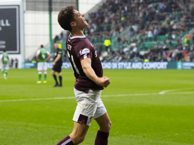 Hearts match-winner Aaron Hickey