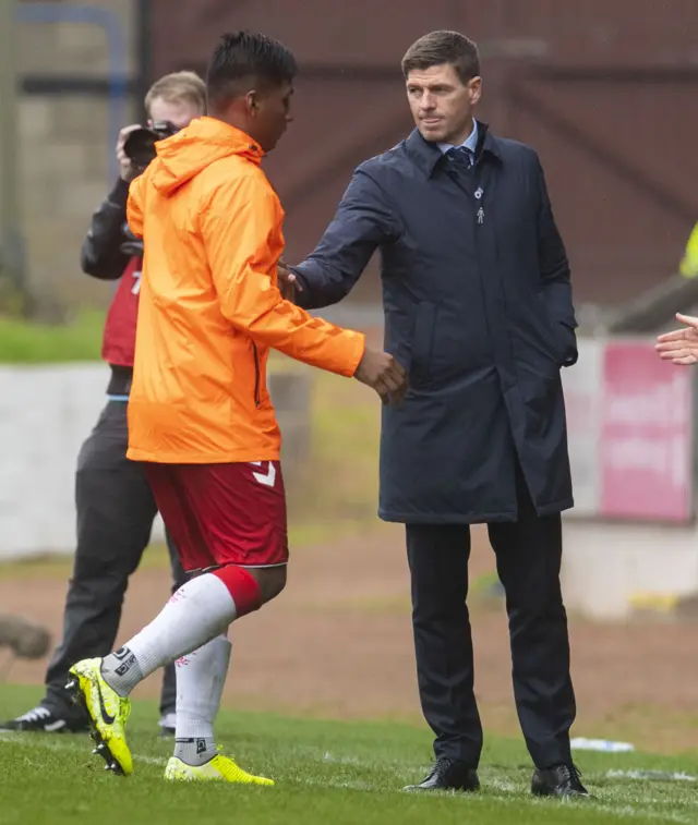 Rangers manager Steven Gerrard