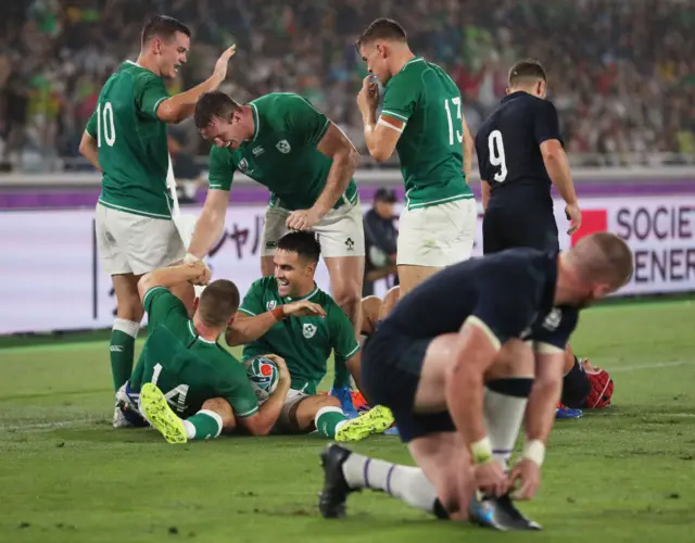 Ireland celebrate